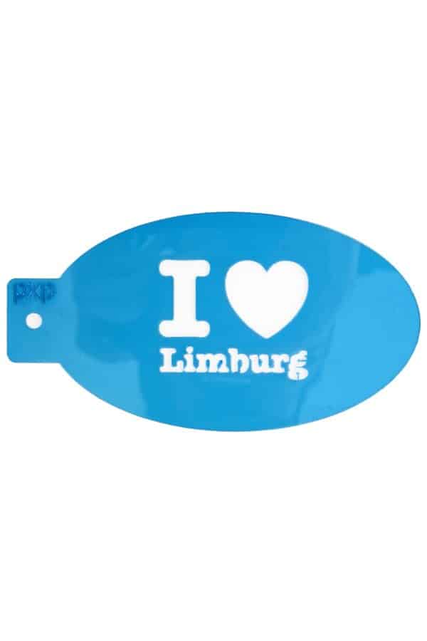 PXP Sjabloon I ❤️ Limburg – Schmink Stencil voor Vastelaovend